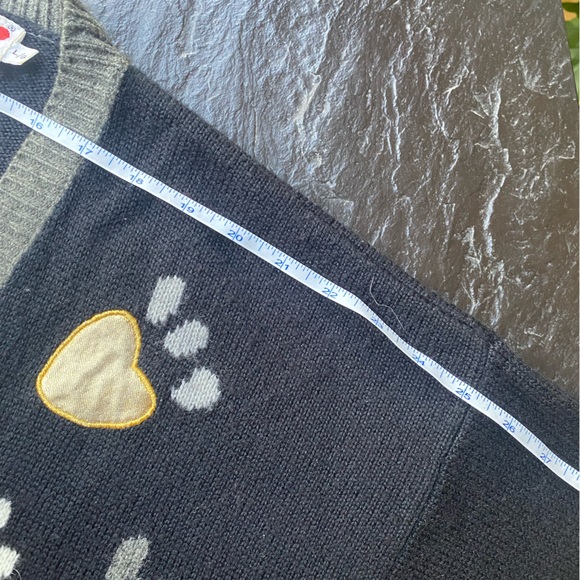 JOYE + FUN knitwear cardigan vintage cat Large - Picture 13 of 13